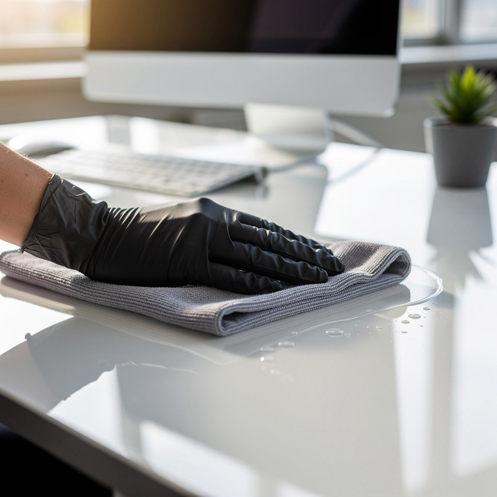 MAID FOR LA HOME AND OFFICE CLEANING SERVICE professional team cleaning a modern Los Angeles office space